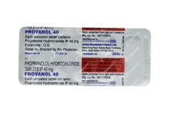 Provanol 40 Tablet 10