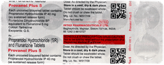 Provanol Plus 5 Tablet 10 Provanol Plus 5 Tablet 10