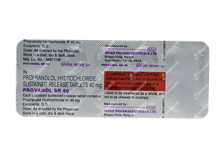 Provanol Sr 40 MG Tablet 10