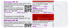 Provanol Sr 40 Tablet 10