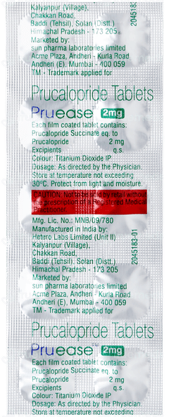 Pruease 2mg Tablet 10 Pruease 2mg Tablet 10