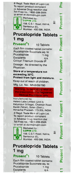 Prusent 1 Tablet 10