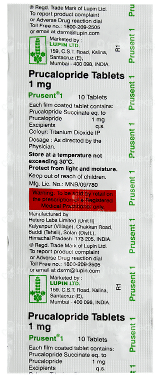 Prusent 1 Tablet 10