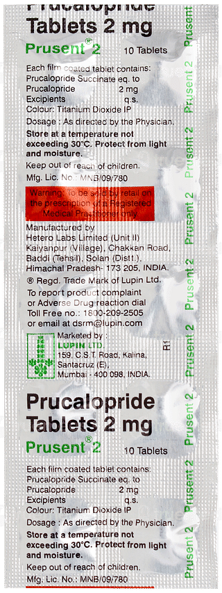 Prusent 2 Tablet 10