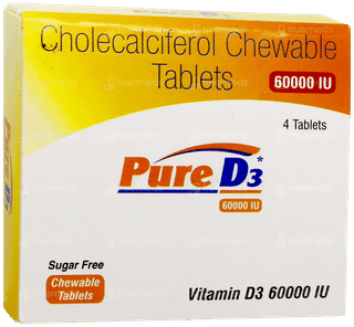 Pure D3 60000Iu Sugar Free Chewable Tablet 4