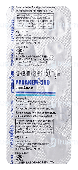 Pyrakem 500 MG Tablet 10