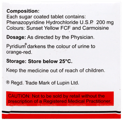 Pyridium 200 Tablet 10