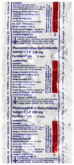 Pyridium 200 Tablet 10