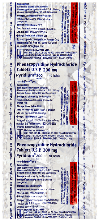 Pyridium 200 Tablet 10