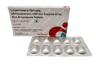 Qurozyme 2500 Mcg/1000mg/60mg/12.5mg Tablet 10