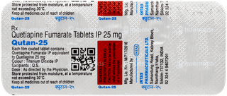 Qutan 25 MG Tablet 10