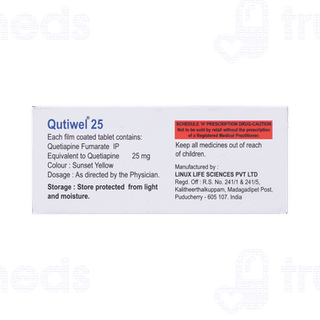 Qutiwel 25 MG Tablet 10