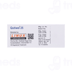 Qutiwel 25 MG Tablet 10