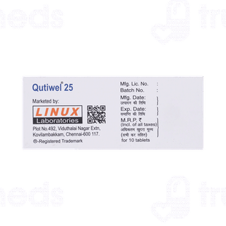 Qutiwel 25 MG Tablet 10
