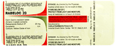 Rabeloc 20 Tablet 10 Rabeloc 20 Tablet 10
