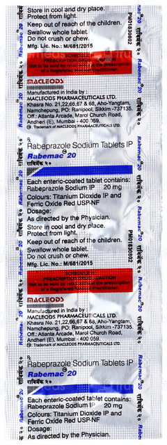 Rabemac 20 Tablet 10 Rabemac 20 Tablet 10