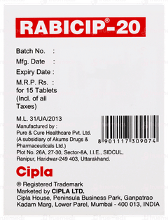 Rabicip 20 Tablet 15