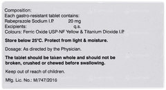 Rablet 20 Tablet 15 Rablet 20 Tablet 15