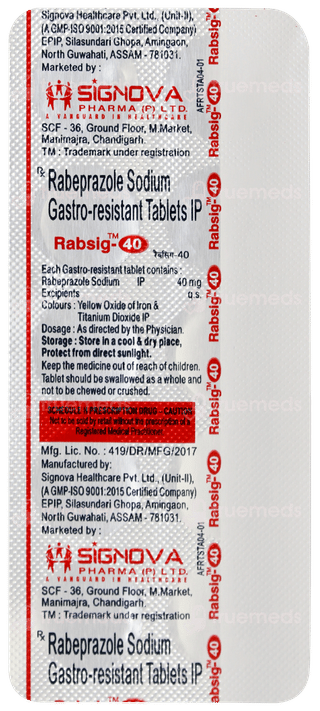 Rabsig 40 Tablet 10