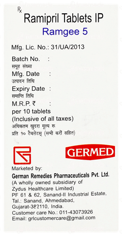 Ramgee 5 Tablet 10 Ramgee 5 Tablet 10