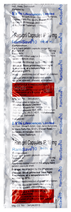Ramisave 10 Capsule 10 Ramisave 10 Capsule 10