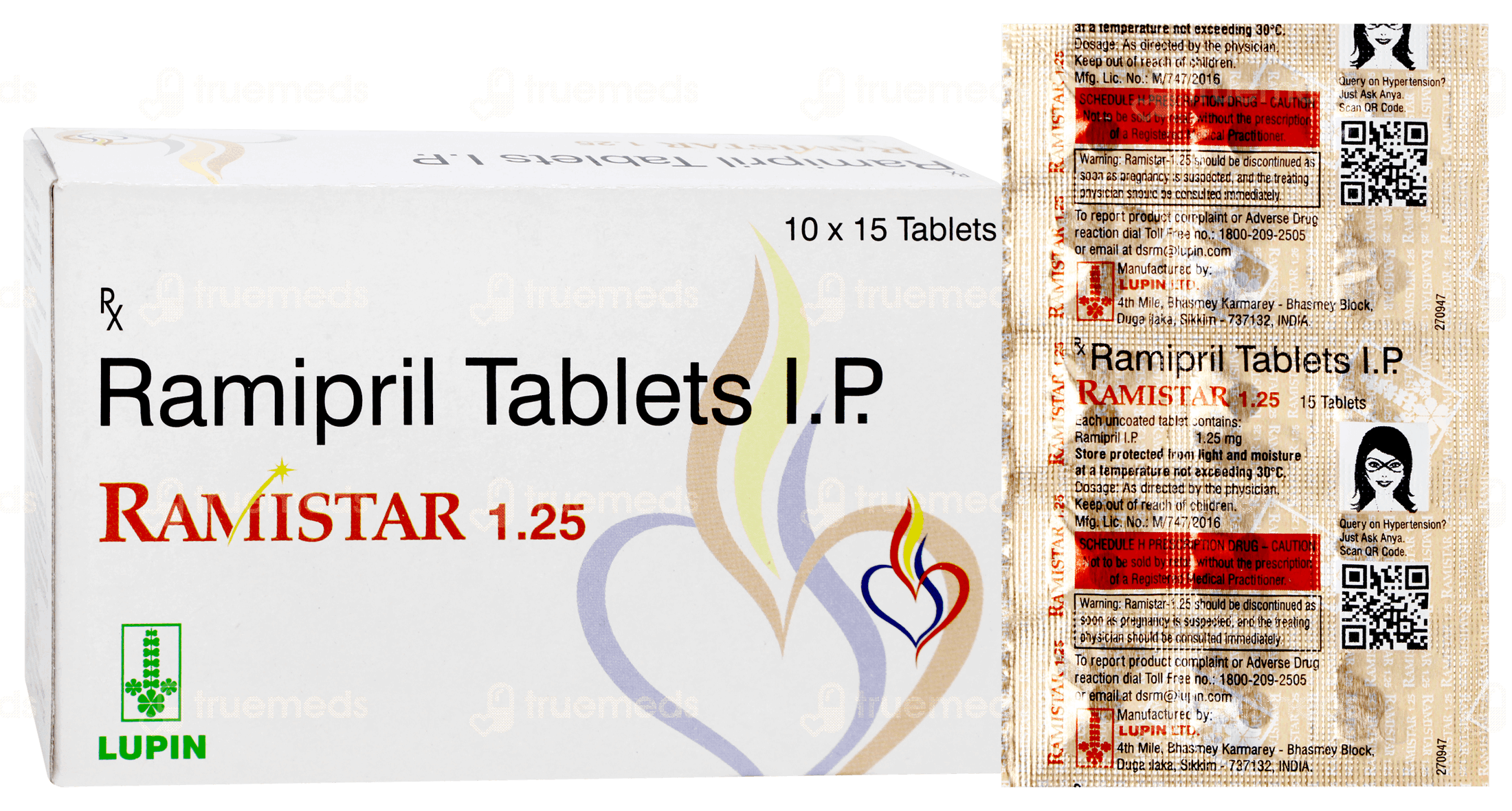 Ramistar Injection Ramistar 1.25 Tablet 15: Uses, Side Effects, Price & Substitutes