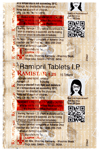 Ramistar 1.25 Tablet 15