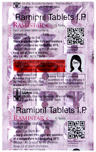 Ramistar 5 Tablet 15