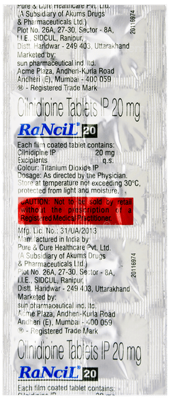 Rancil 20 Tablet 10 Rancil 20 Tablet 10