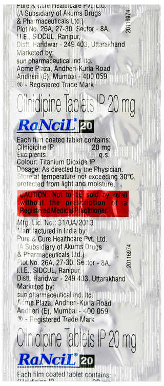 Rancil 20 Tablet 10