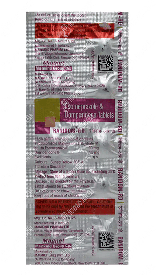 Ranidom Rd 15/20 MG Tablet 10