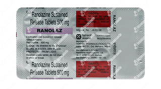 Ranolaz 500 MG Tablet Sr 10