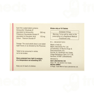 Rapiclav 375 Tablet 10