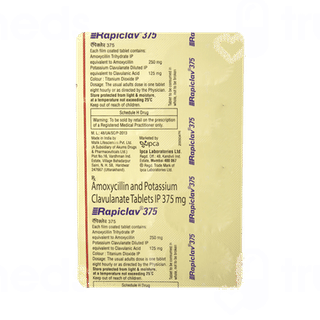 Rapiclav 375 Tablet 10