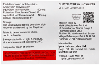 Rapiclav 625 Tablet 10