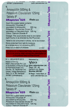 Rapiclav 625 Tablet 10 Rapiclav 625 Tablet 10