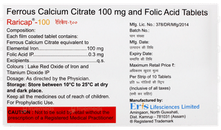 Raricap 100 Tablet 10