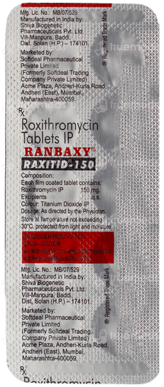 Raxitid 150 Tablet 10 Raxitid 150 Tablet 10