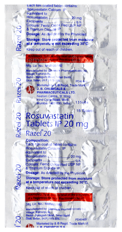 Razel 20 Tablet 15 Razel 20 Tablet 15