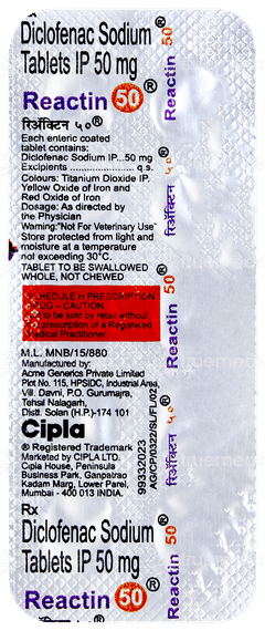 Reactin 50 Tablet 10 Reactin 50 Tablet 10