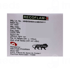 Recoflam S 50/10 MG Tablet 10 Recoflam S 50/10 MG Tablet 10