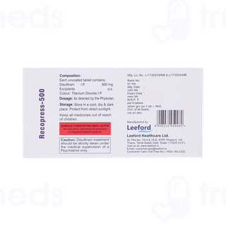 Recopress 500 MG Tablet 6