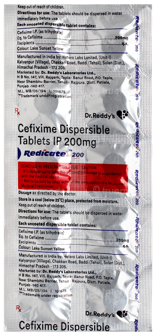 Redicate 200 Tablet 10