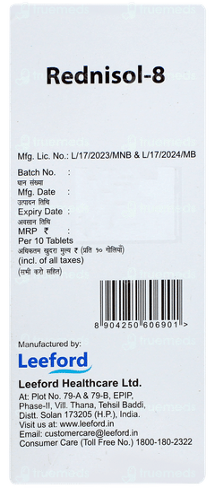 Rednisol 8 Tablet 10 Rednisol 8 Tablet 10