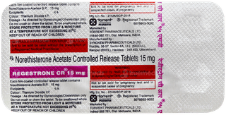 Regestrone Cr 15mg Tablet 5