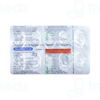 Relanac Plus 100/325 MG Tablet 10