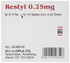 Restyl 0.25mg Tablet 15