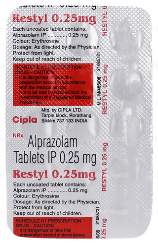 Restyl 0.25mg Tablet 15