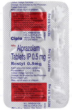 Restyl 0.5mg Tablet 15 Restyl 0.5mg Tablet 15