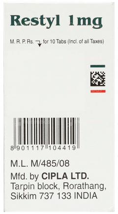 Restyl 1mg Tablet 10